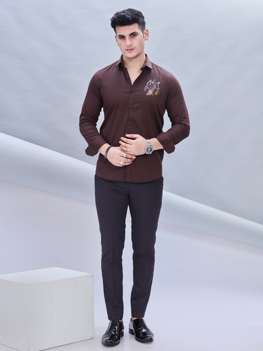 Embro Shirt Brown 3