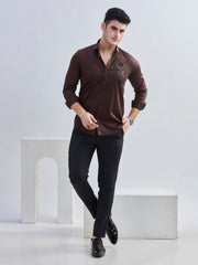 Embro Shirt Brown 2