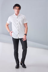 ITALIAN SATIN- WHITE (HALF SLEEVE)