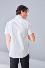 ITALIAN SATIN- WHITE (HALF SLEEVE)