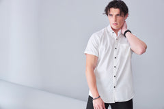 ITALIAN SATIN- WHITE (HALF SLEEVE)