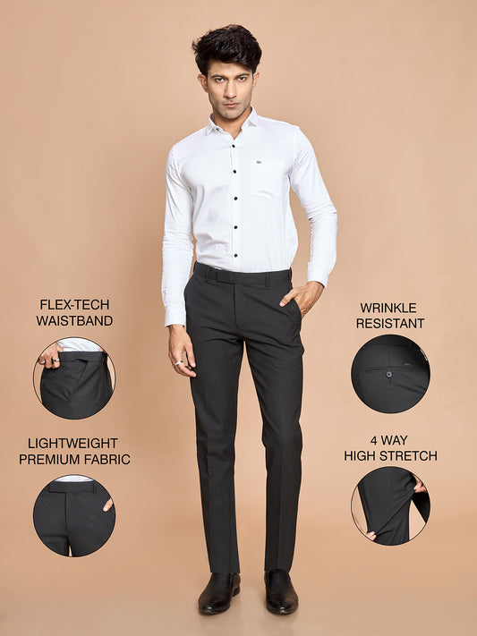 Strip 4 Way Stretch Pant-Black