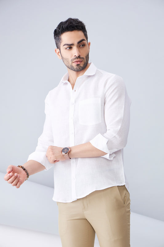 ORGANIC LINEN WHITE