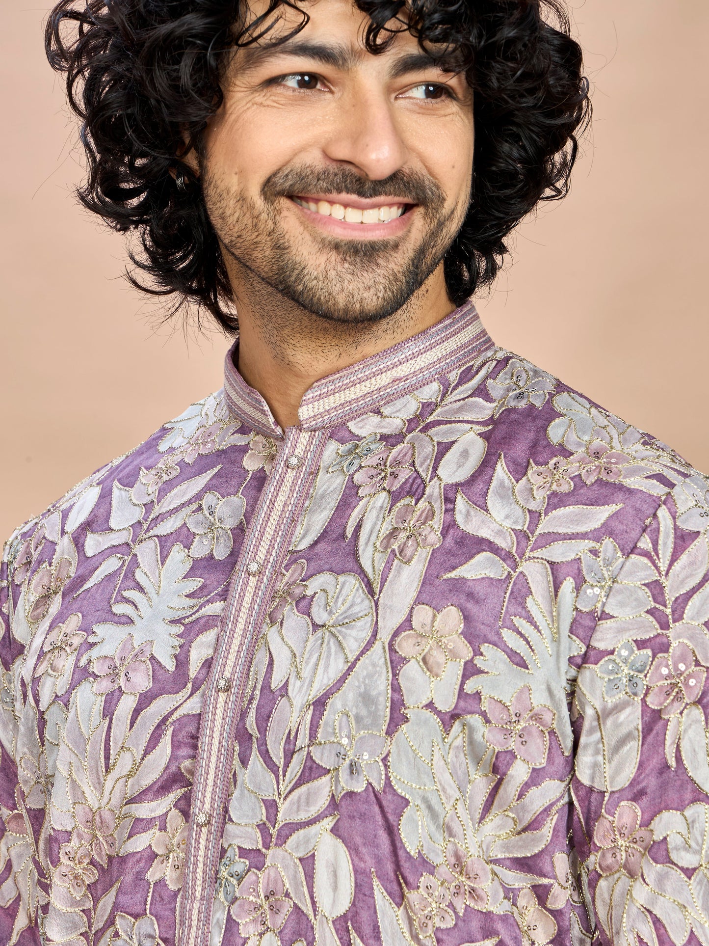 Royal Purple Kurta for Men