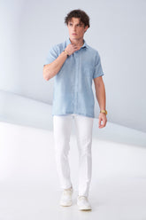 ORGANIC LINEN BLUE HS