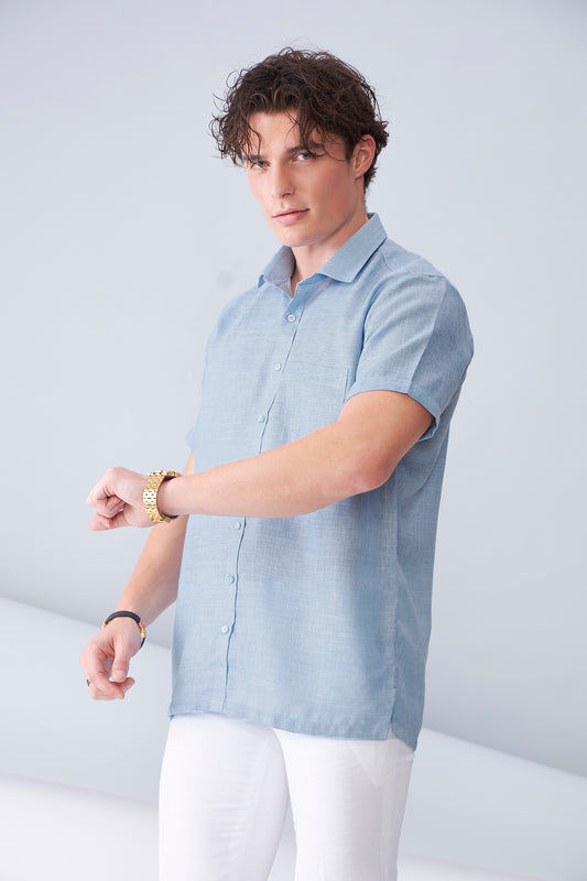 ORGANIC LINEN BLUE HS