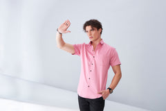 ITALIAN  SATIN- PINK (HALF SLEEVE)