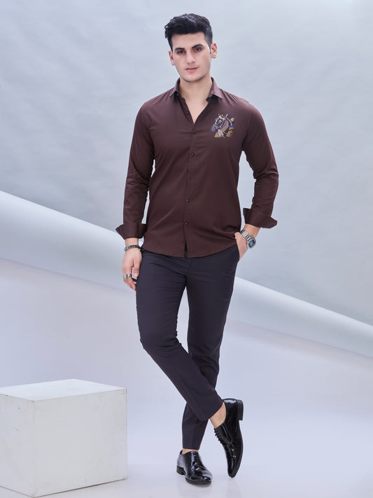 Embro Shirt Brown 3