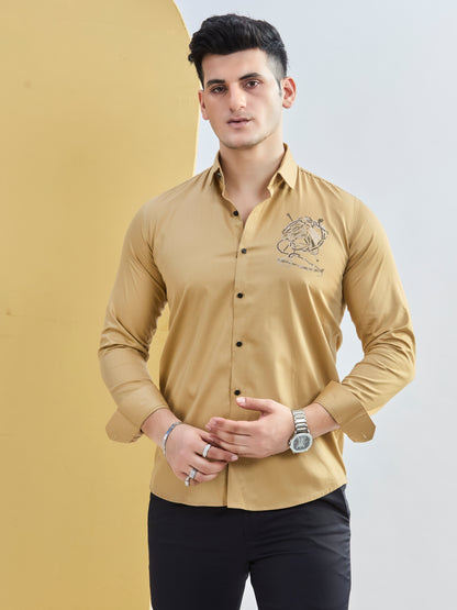 Embro Shirt Khaki 2