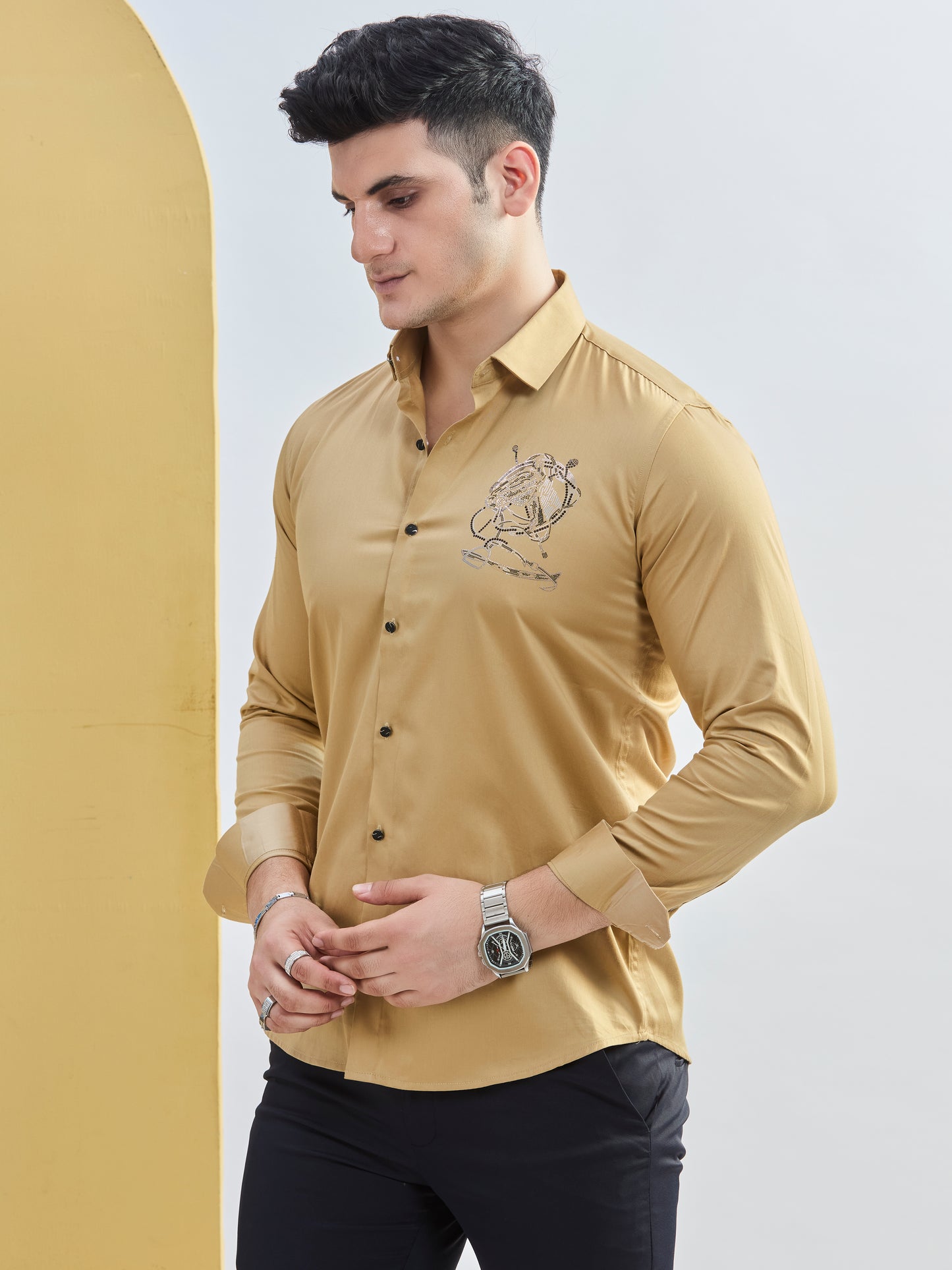Embro Shirt Khaki 2