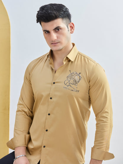 Embro Shirt Khaki 2