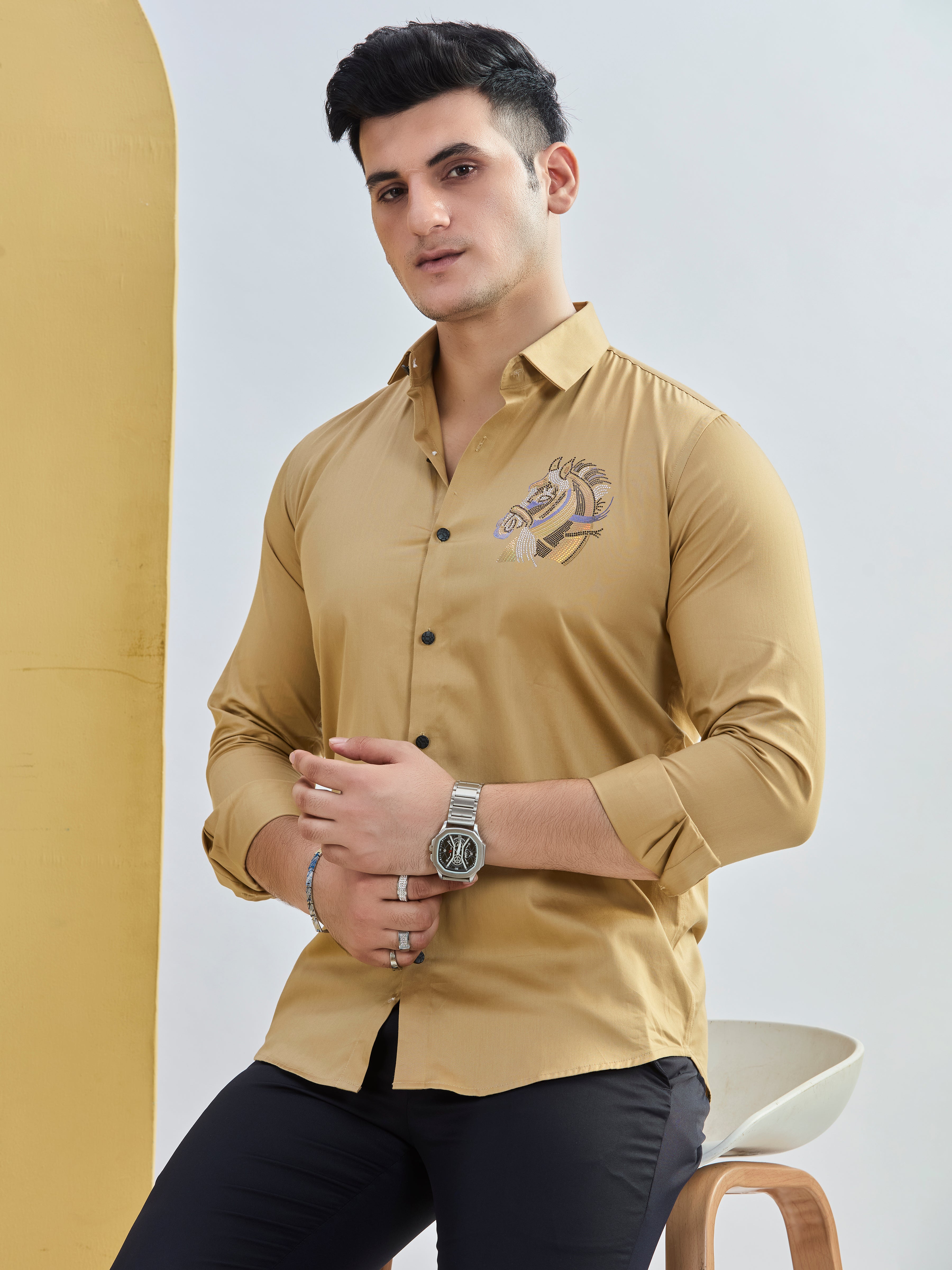 Embro Shirt Khaki 3