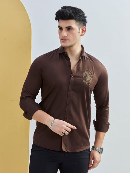 Embro Shirt Brown 1