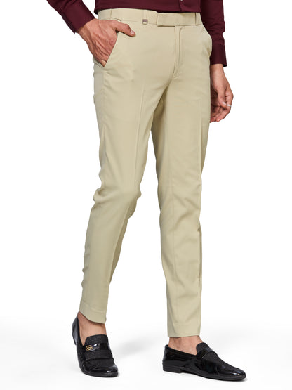 Flexi Waist Pista Formal Pants for Men