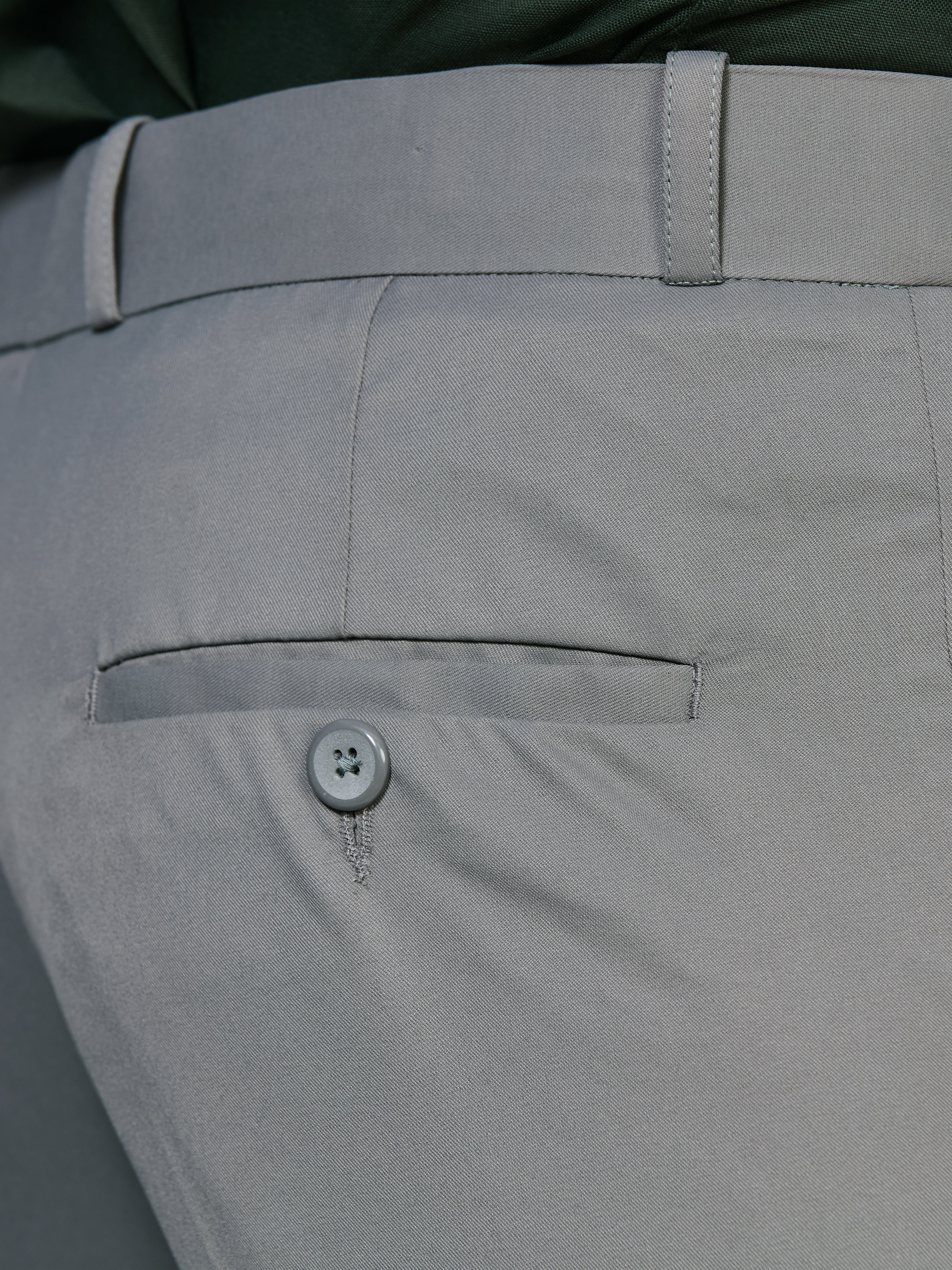 Flexi Waist Grey Formal Pants for Men