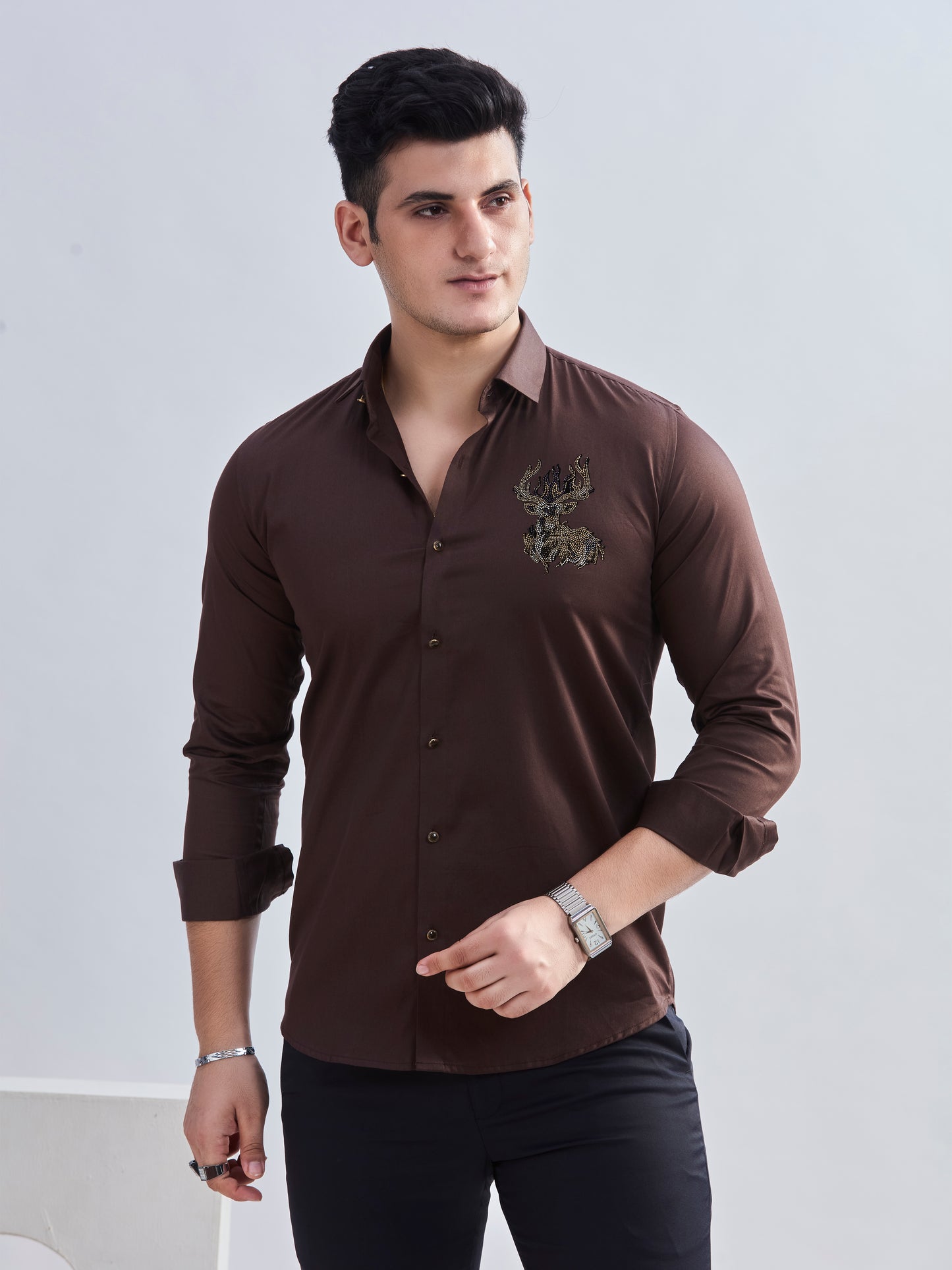 Embro Shirt Brown 2