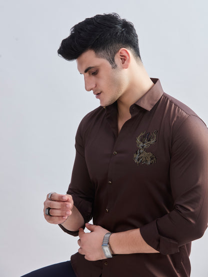 Embro Shirt Brown 2