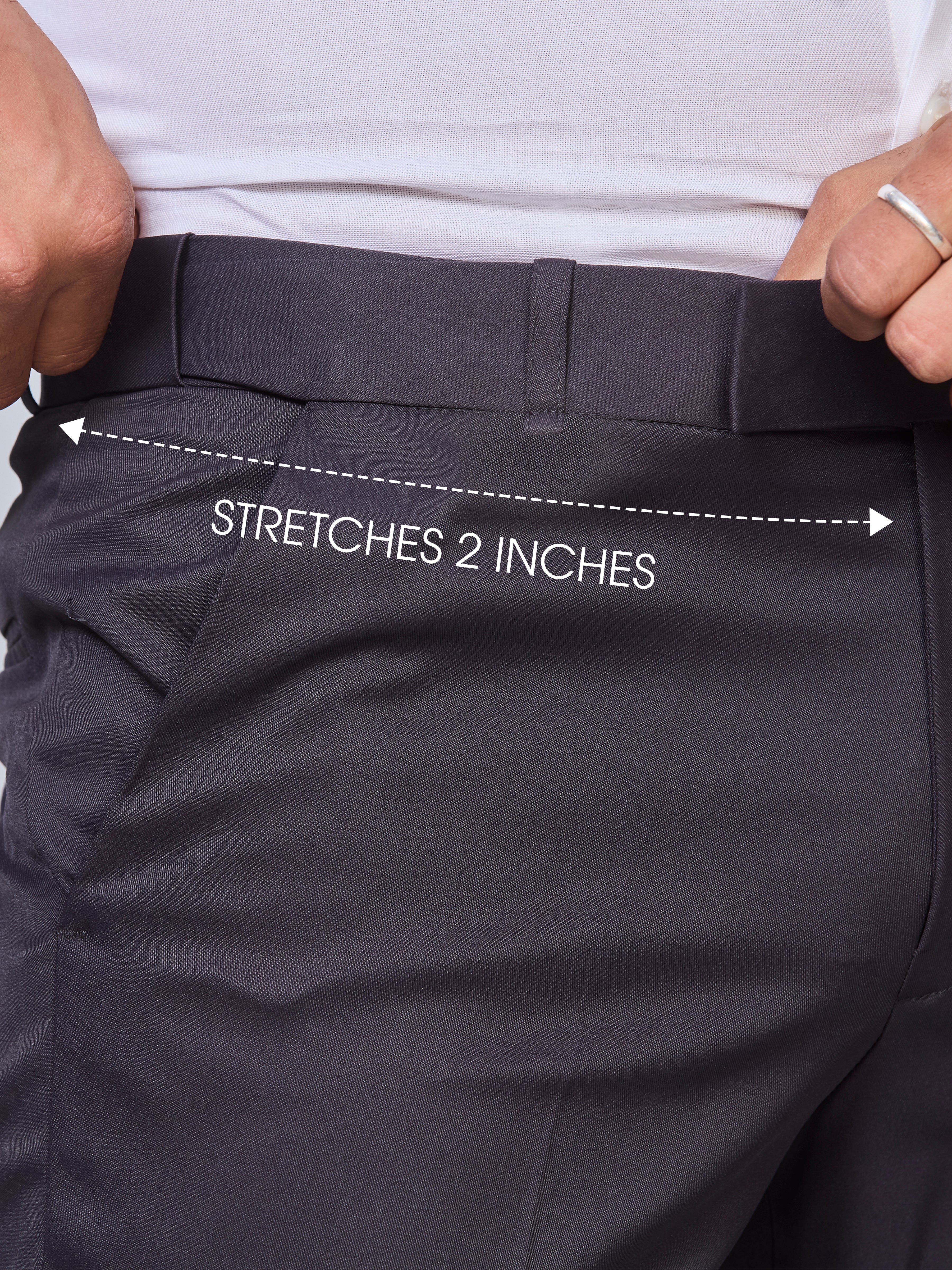 Flexi Waist Dark Grey