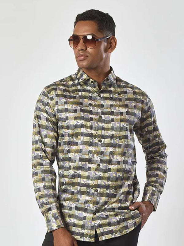 Fabulous Mens Full Sleeve Printed Shirt