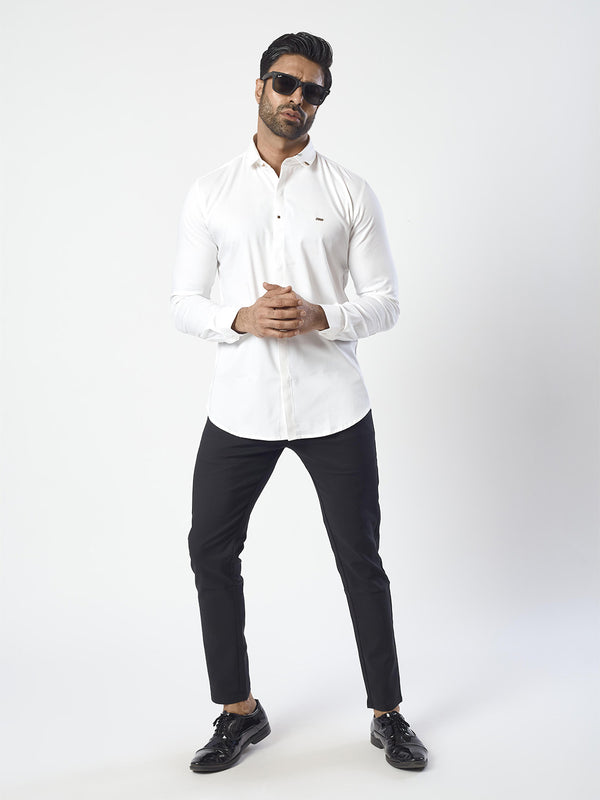 White Plain and Sleek Occasional Wear