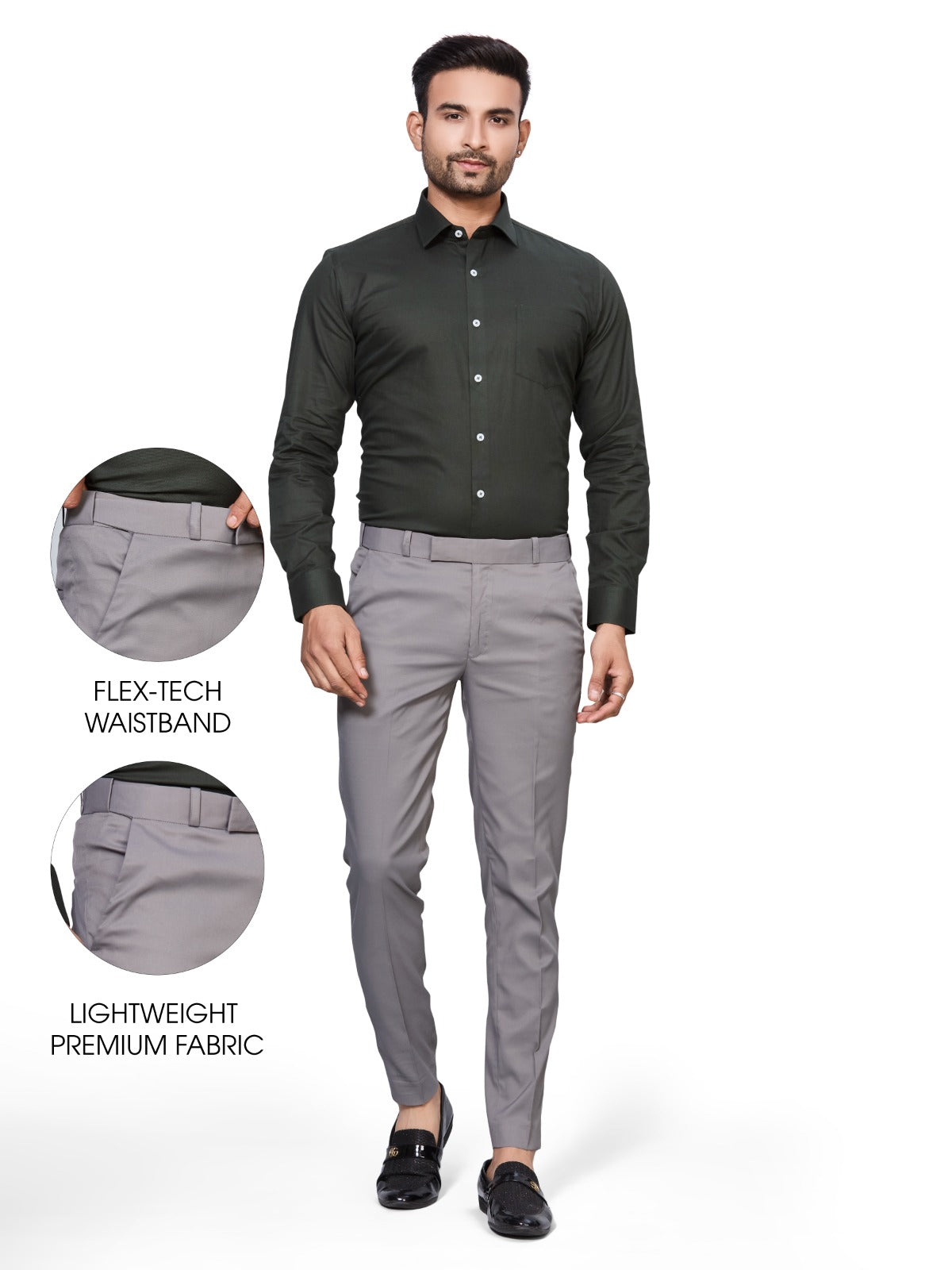 Flexi Waist Grey