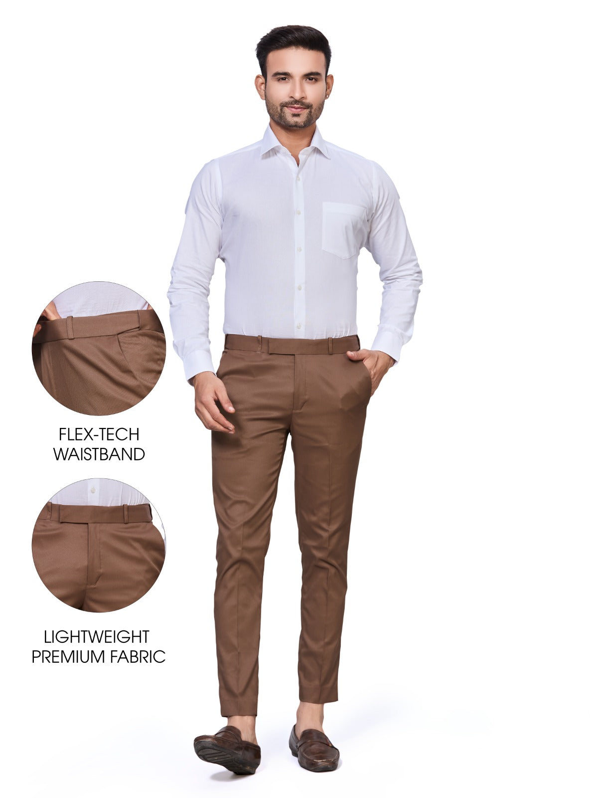 Flexi Waist Brown