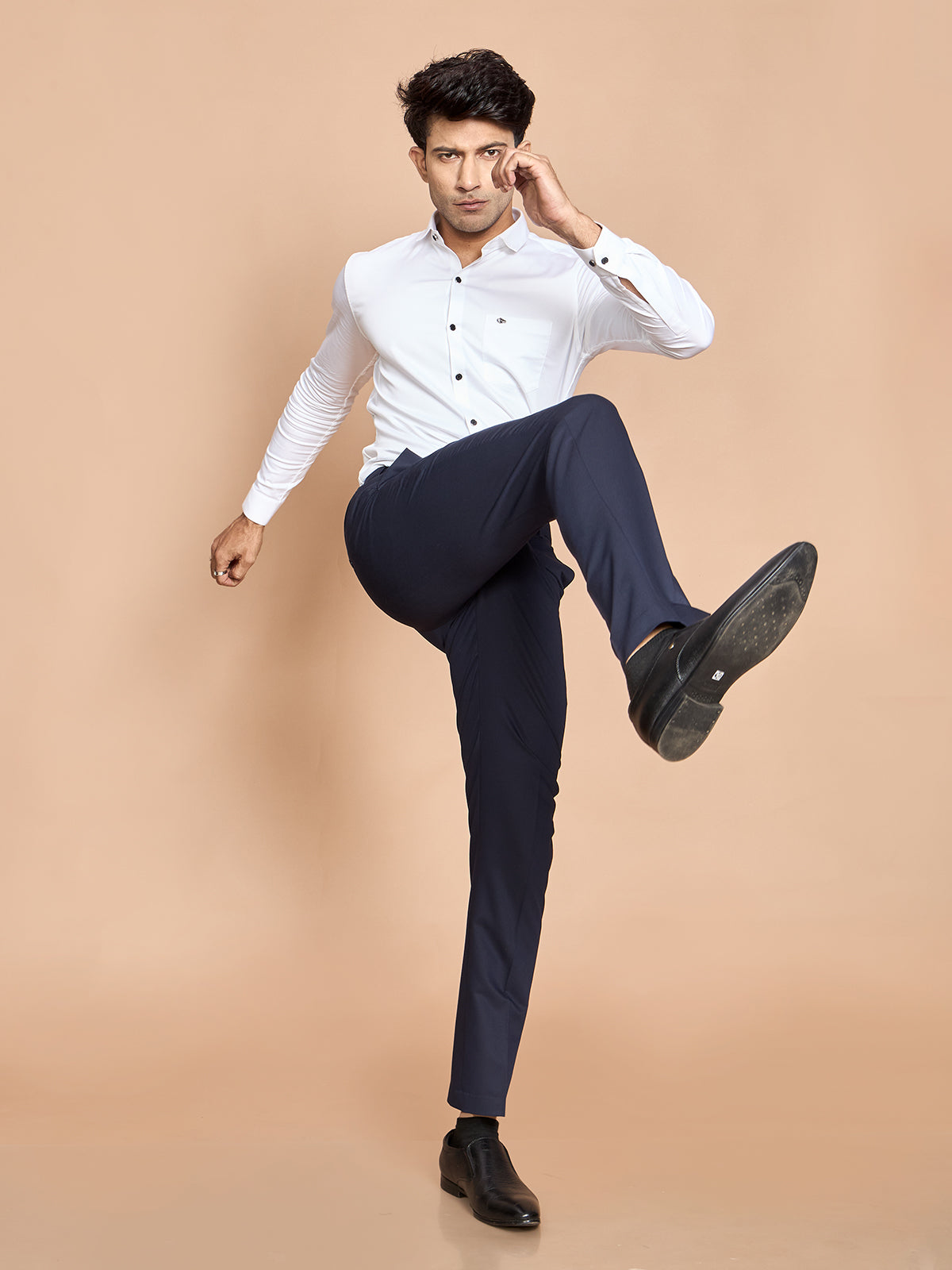 Sam  4 Way Pant-Navy Blue