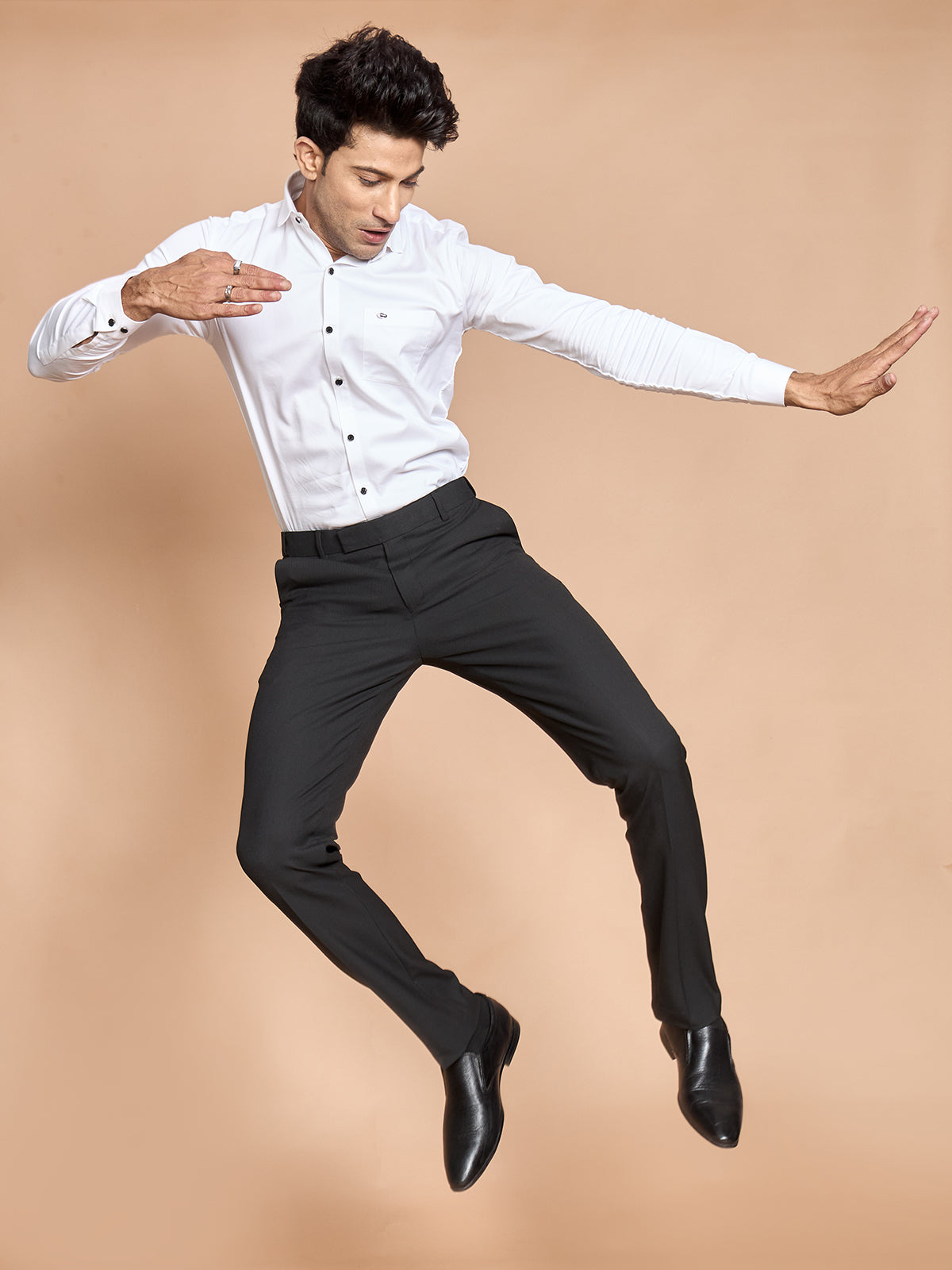 Strip 4 Way Stretch Pant-Black