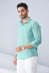 ORGANIC LINEN GREEN