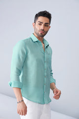 ORGANIC LINEN GREEN