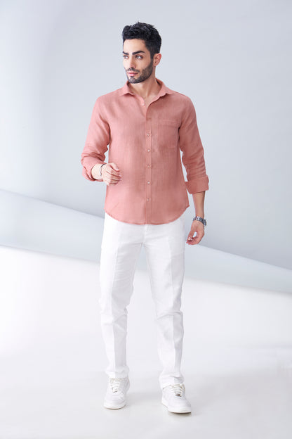 ORGANIC LINEN RUST