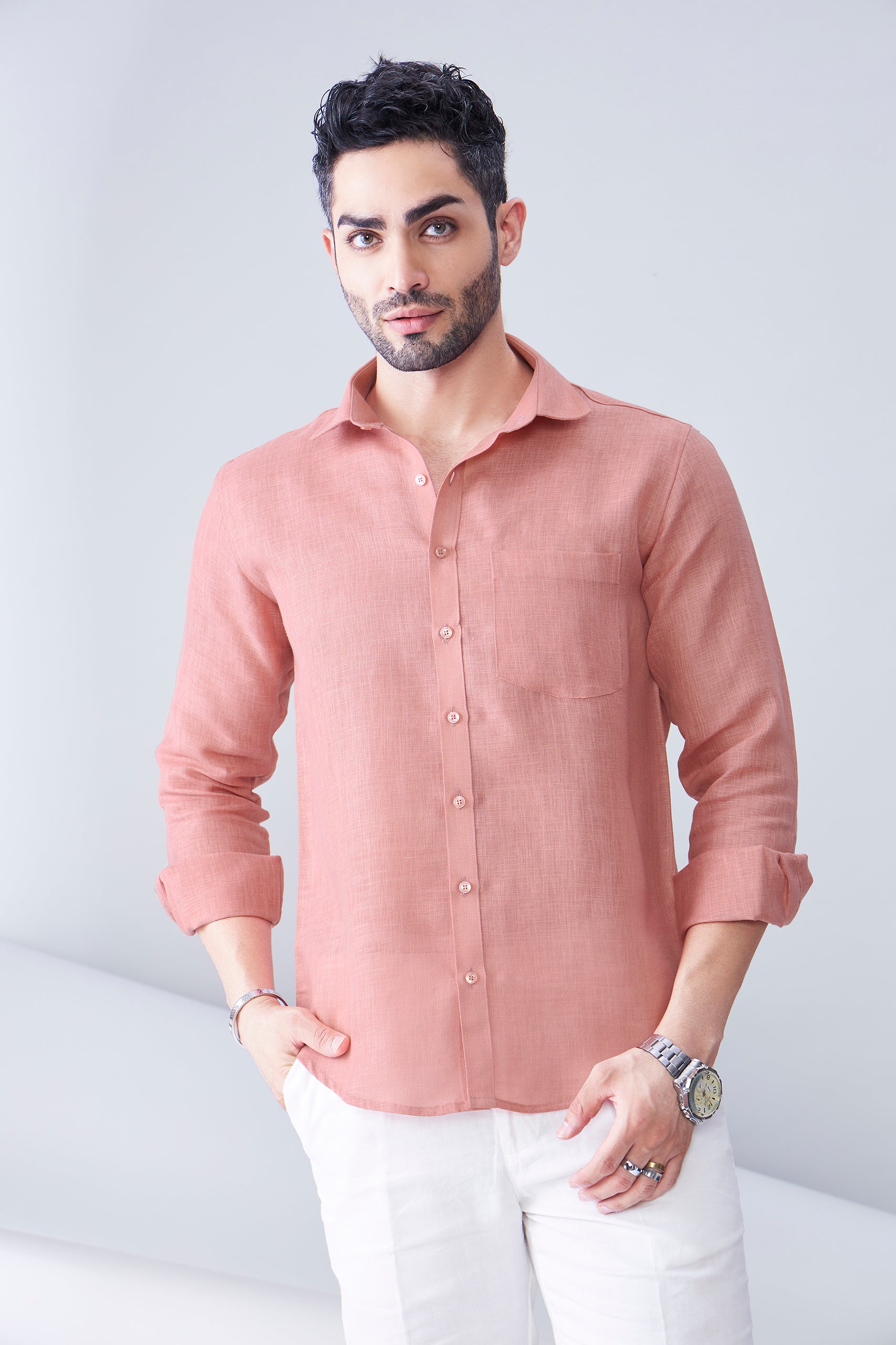 ORGANIC LINEN RUST