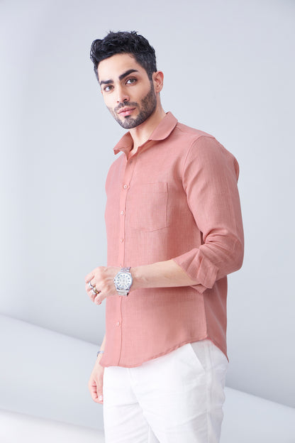 ORGANIC LINEN RUST