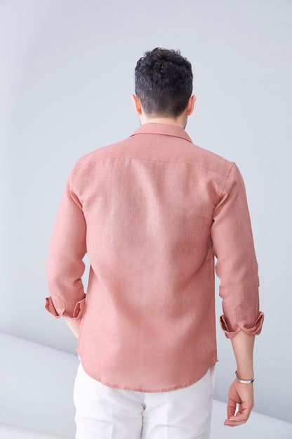 ORGANIC LINEN RUST