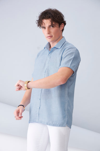 ORGANIC LINEN BLUE HS