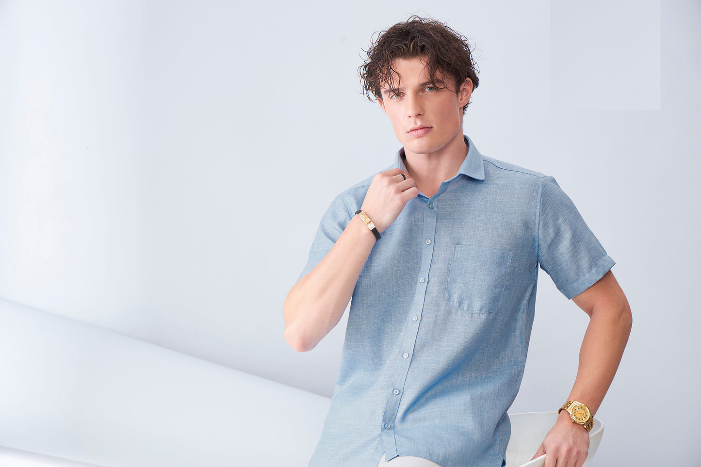 ORGANIC LINEN BLUE HS