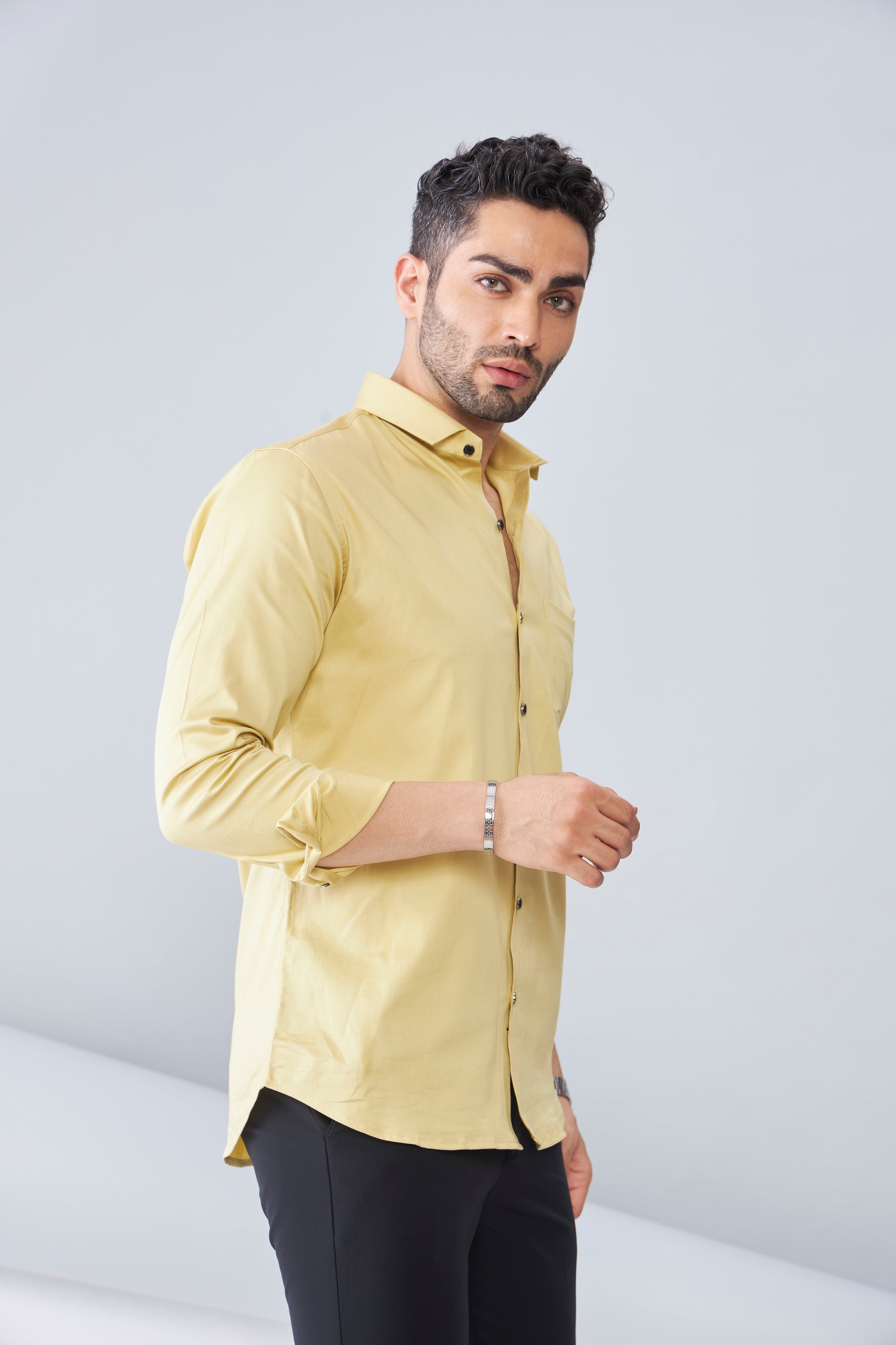 ITALIAN SATIN- YELLOW (FULL SLEEVE)