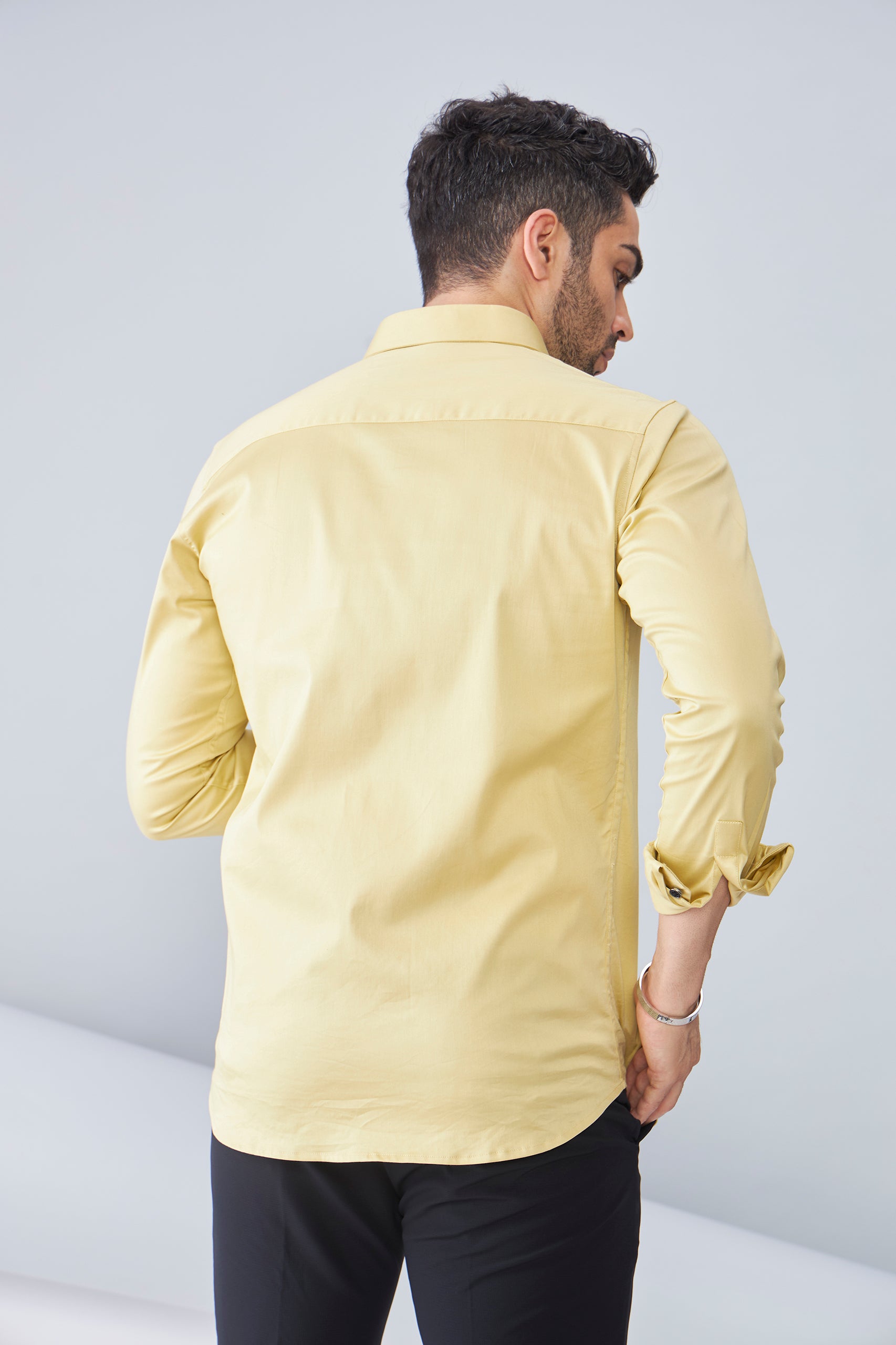 ITALIAN SATIN- YELLOW (FULL SLEEVE)