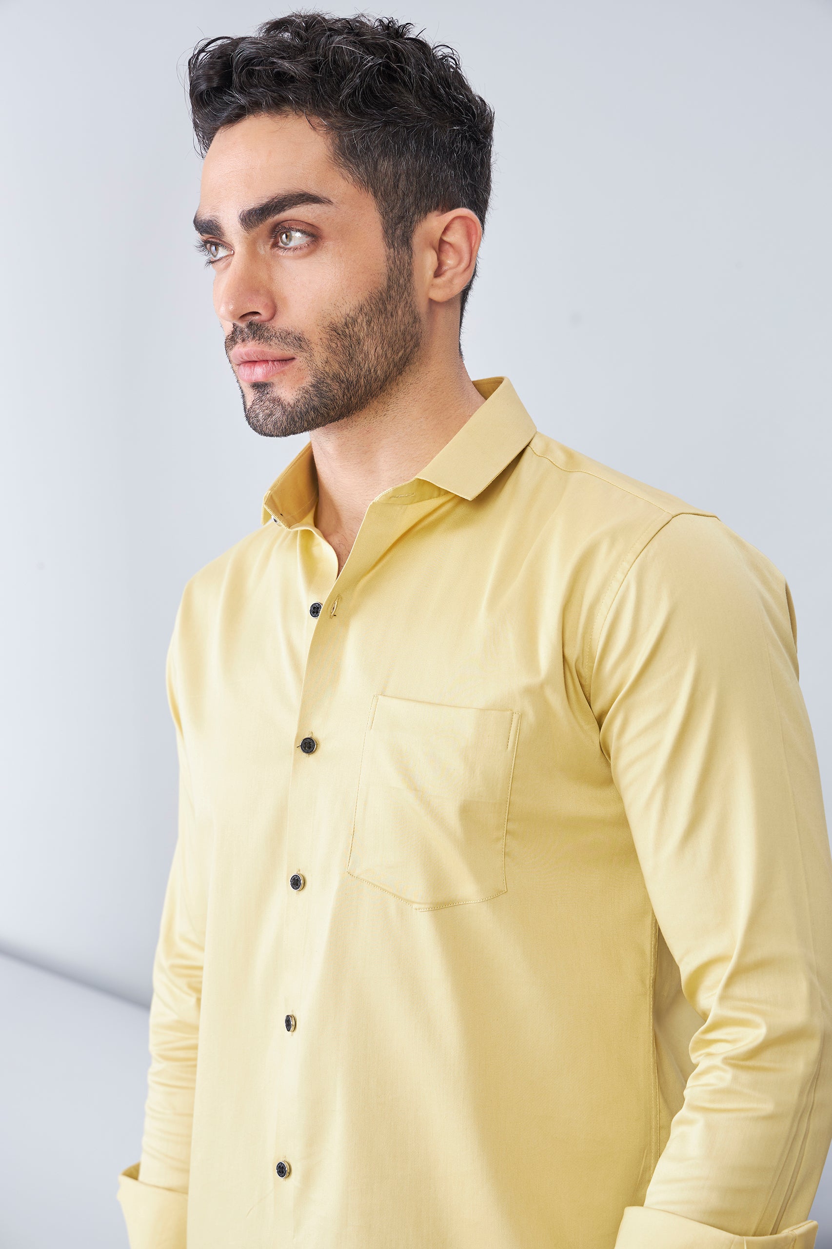 ITALIAN SATIN- YELLOW (FULL SLEEVE)