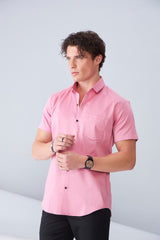 ITALIAN  SATIN- PINK (HALF SLEEVE)