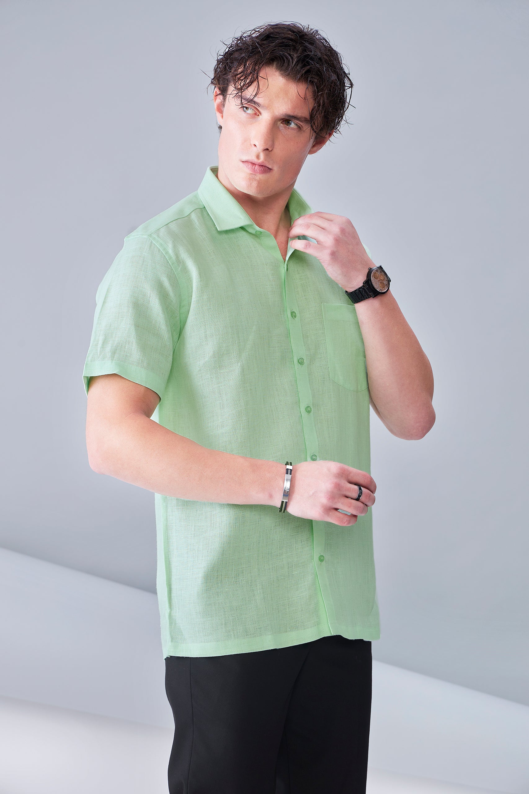 EUROPEAN LINEN MINT GREEN (HS)