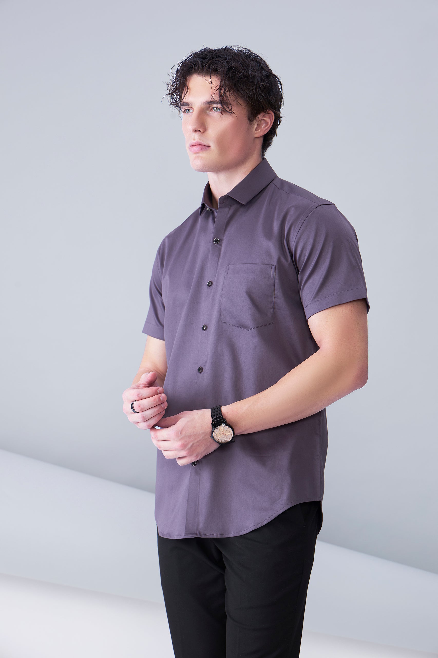 ITALIAN SATIN PURPLE