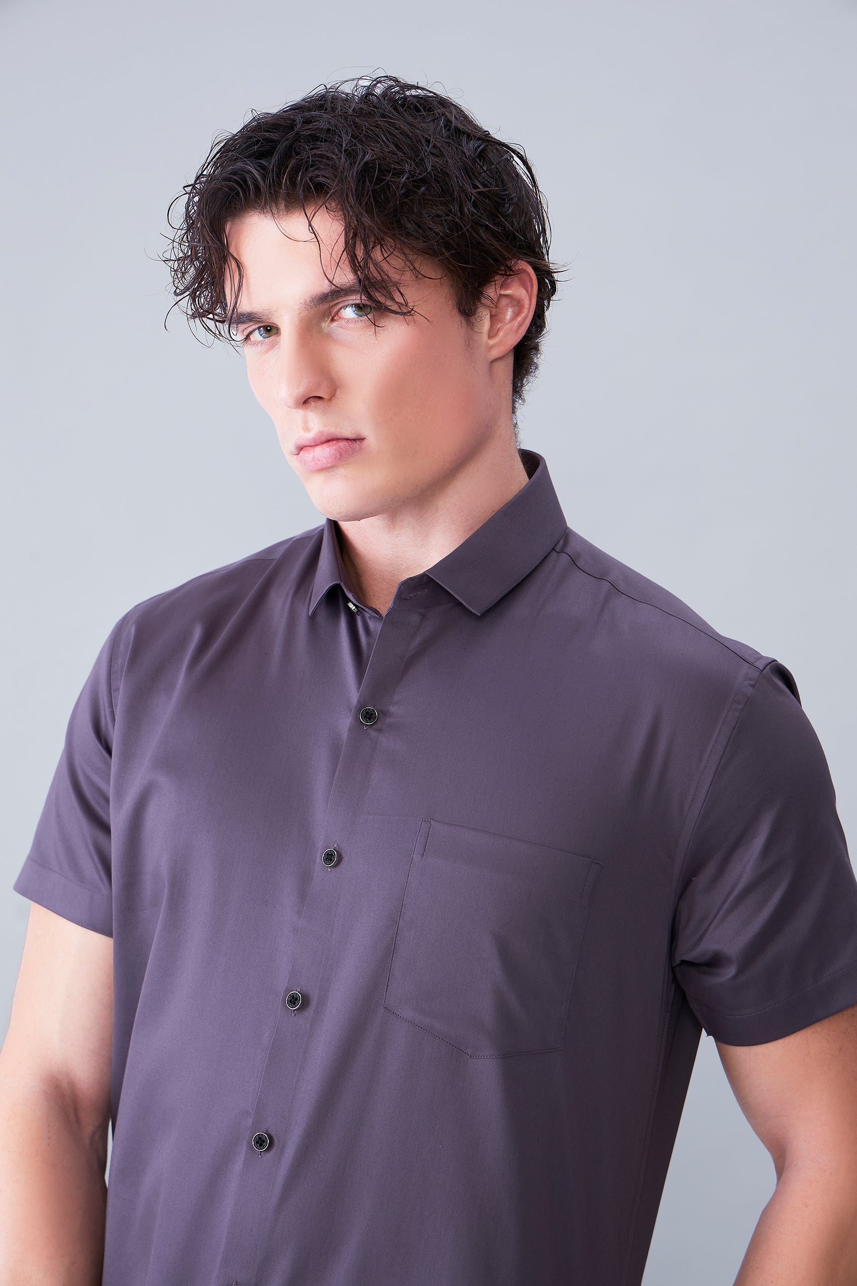 ITALIAN SATIN PURPLE