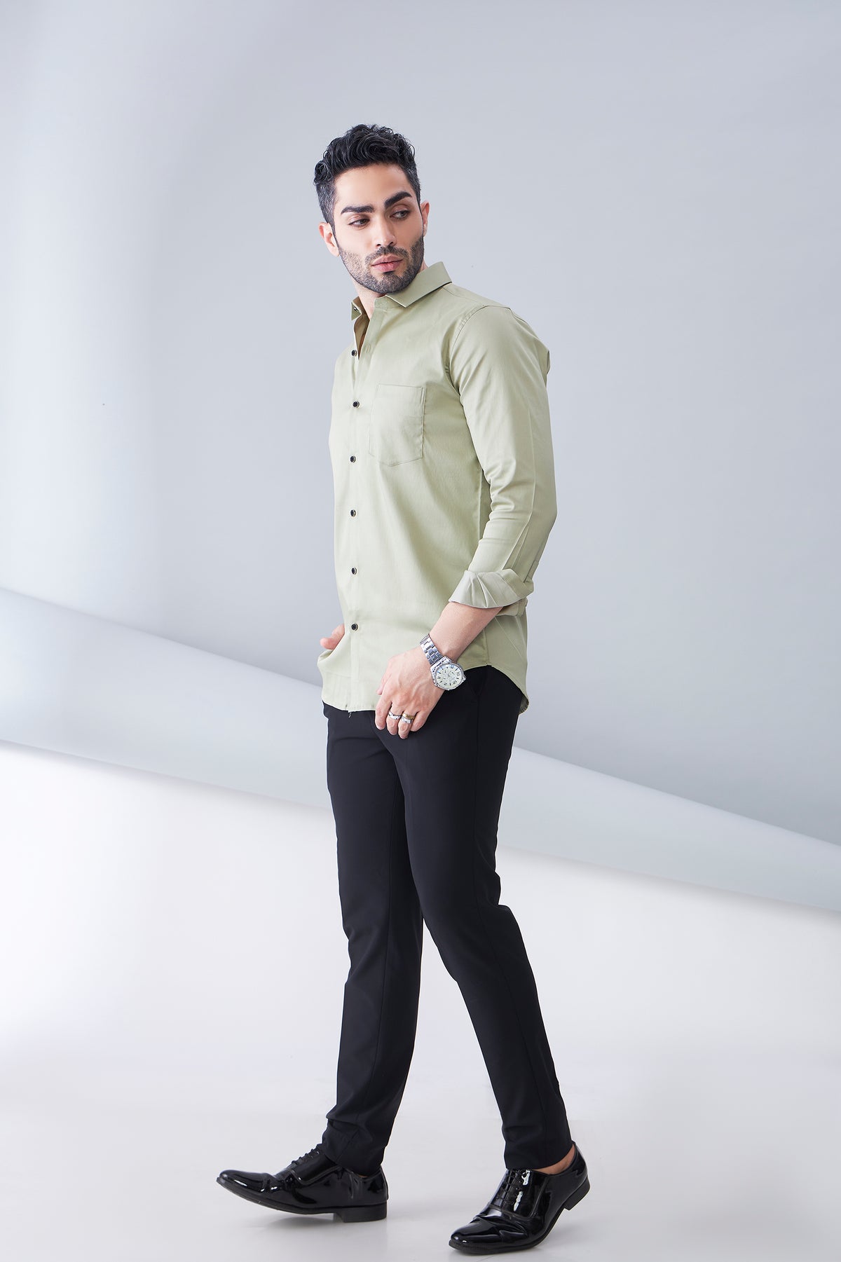 ITALIAN SATIN- GREEN (FULL SLEEVE)