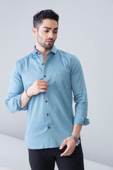 ITALIAN SATIN- DARK BLUE (FULL SLEEVE)