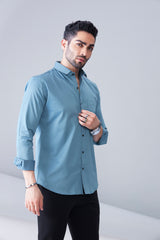 ITALIAN SATIN- DARK BLUE (FULL SLEEVE)