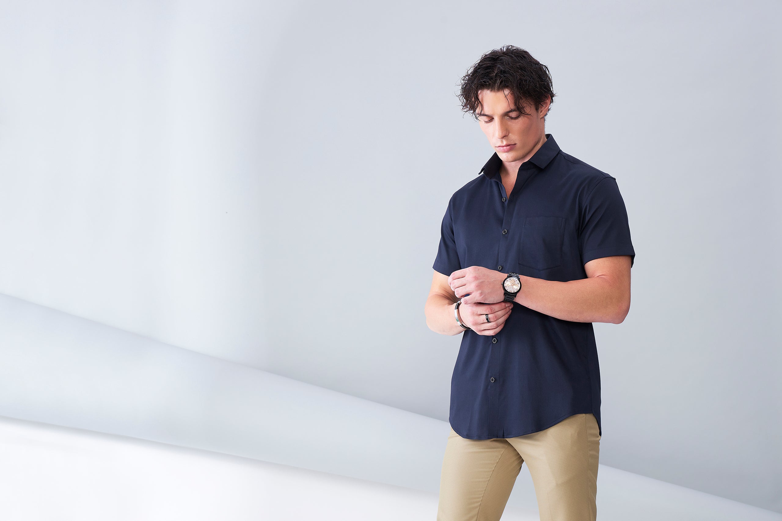 ITALIAN SATIN NAVY