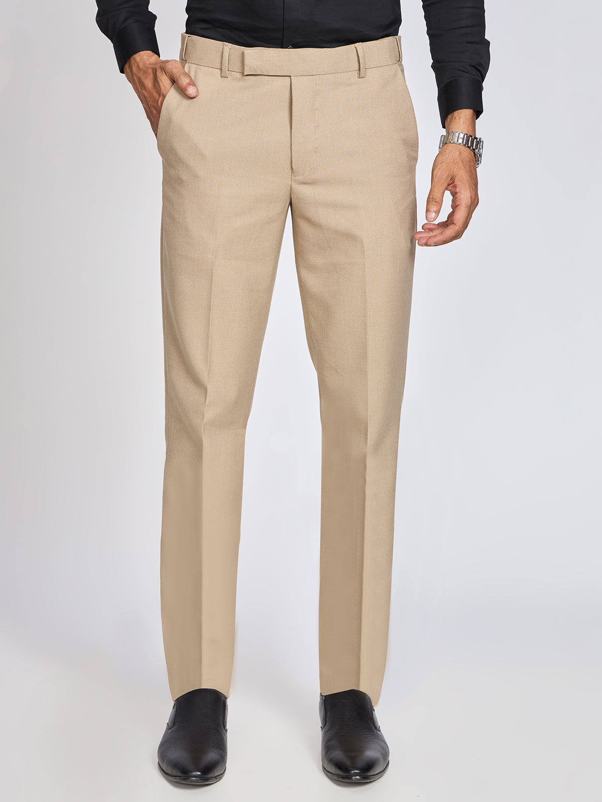 Strip 4 Way Stretch Pant-Khakhi