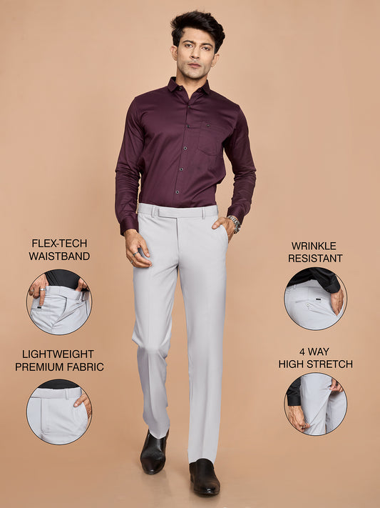 Sam  4 Way Pant-Ice Grey