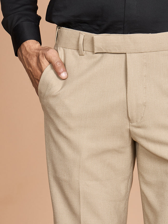 Strip 4 Way Stretch Pant-Khakhi